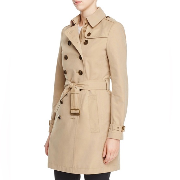 Burberry's Crombrook iconic beige mid-length trench coat size 8UK/S - Picture 15 of 16